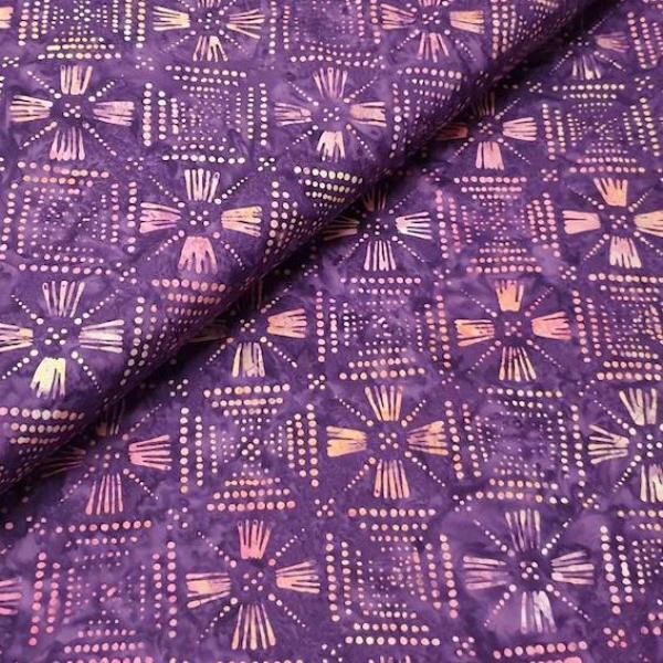 PURPLE - Heliotrope - Batikstoff aus Indonesien